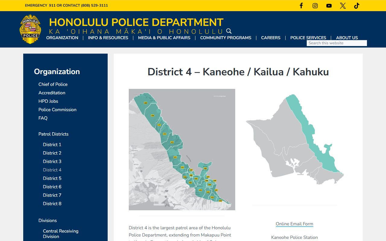 Kailua Jail Mugshots police substation