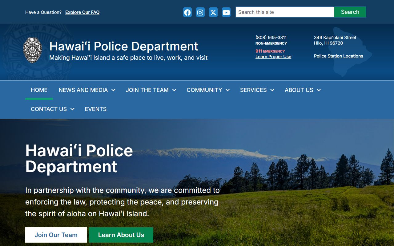 Hawaii County Jail Mugshots Hawaii Police Department homepage